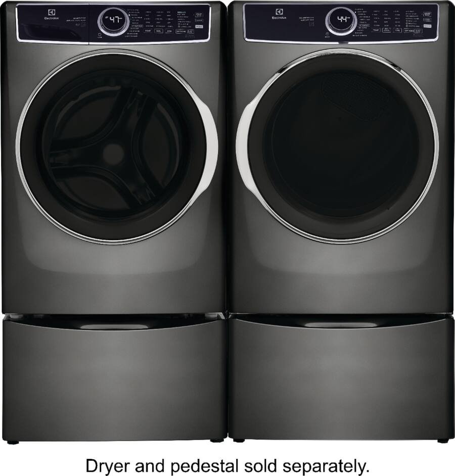 Electrolux - 4.5 Cu.Ft. Stackable Front Load Washer with Steam and SmartBoost Wash System - Titanium