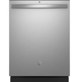 GE - 24" Top Control Built-In Stainless Steel Tub Dishwasher with 3rd Rack, Sanitize Cycle and 47 dBA - Stainless Steel
