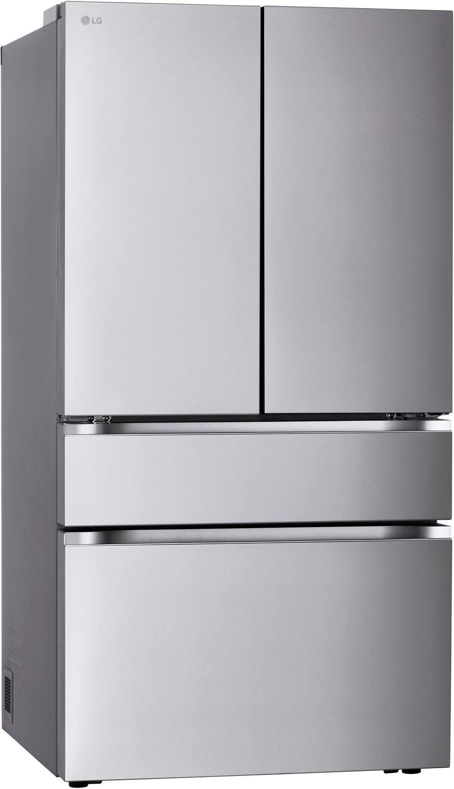 LG - 36-in Standard-Depth MAX 29.6 Cu. Ft. 4-Door French Door Smart Refrigerator with Full-Convert Drawer - Stainless Steel