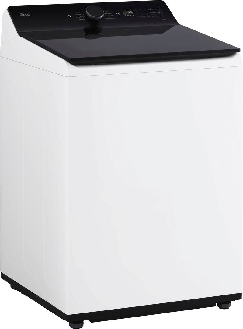 LG - 5.5 Cu. Ft. High Efficiency Smart Top Load Washer with EasyUnload - Alpine White