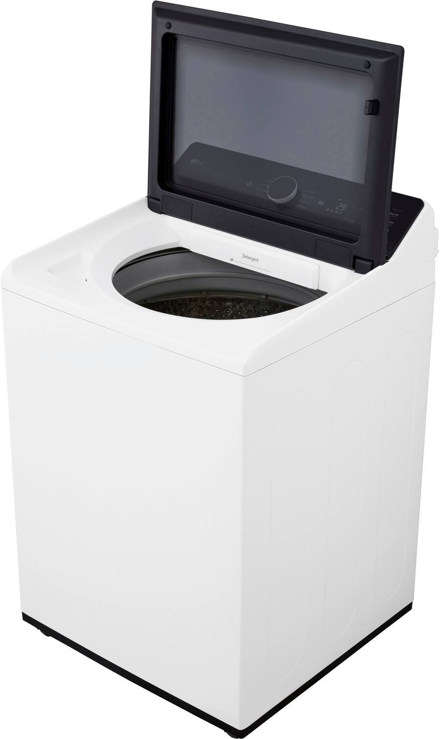 LG - 5.5 Cu. Ft. High Efficiency Smart Top Load Washer with EasyUnload - Alpine White