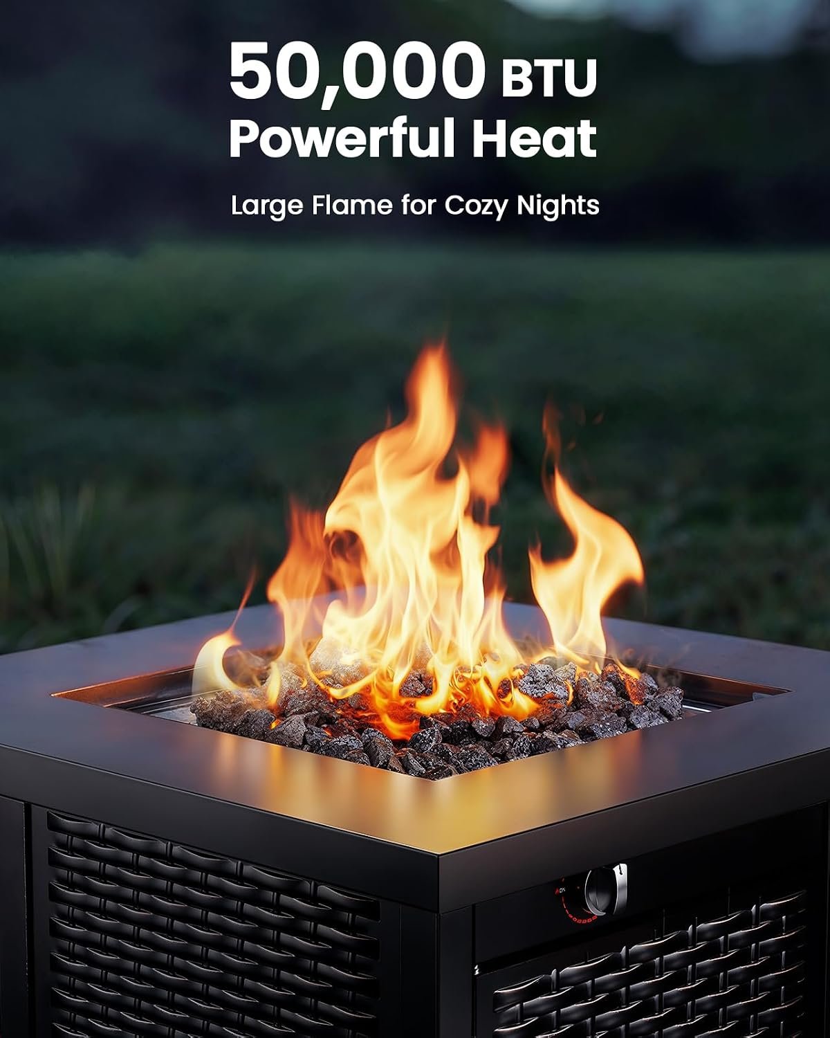 Ciays CIFPT3-N1 28" 50,000 BTU Propane Fire Pit Table - Image 5