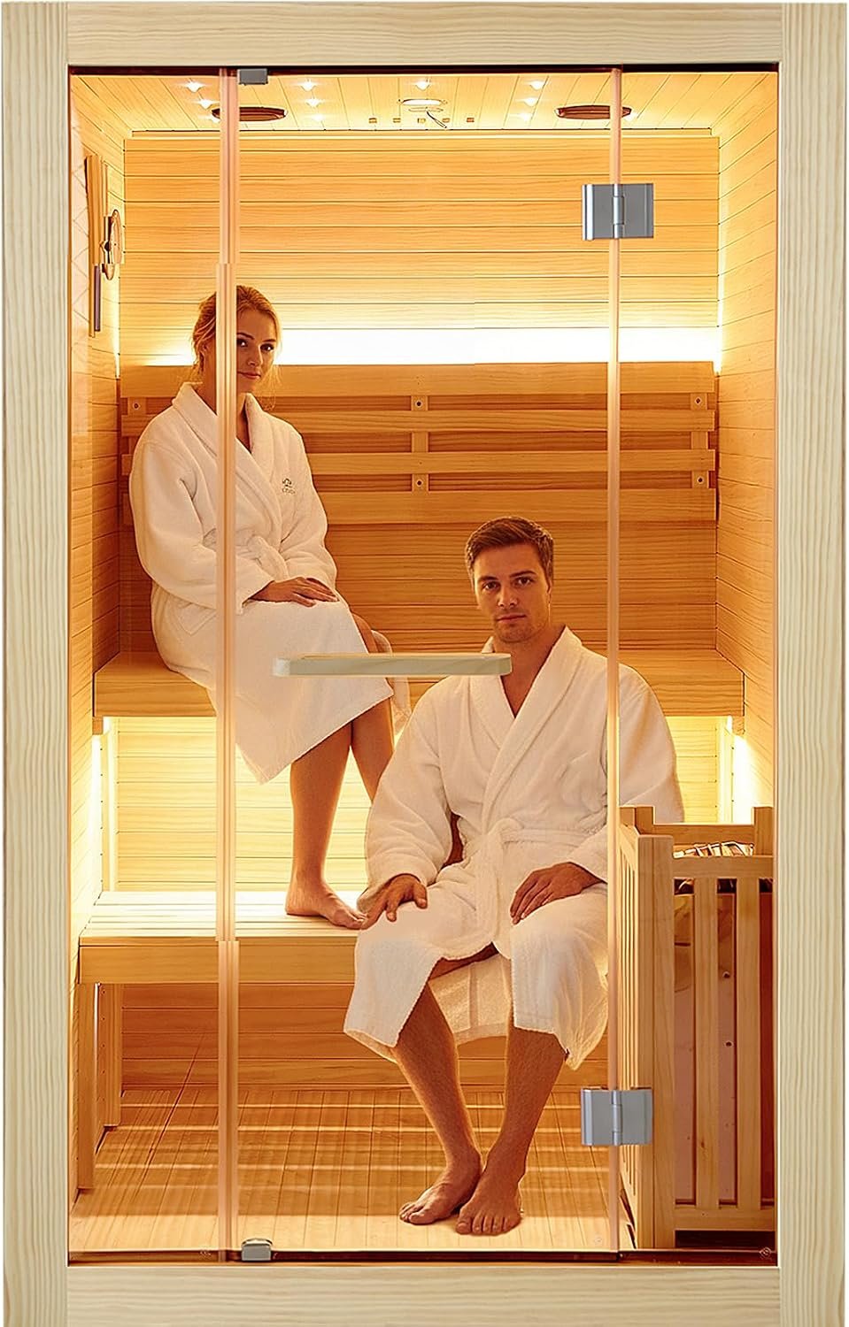 OUTEXER Far Infrared Sauna Home Sauna Spa Room Low-EMF Wood 1200W 120V - Image 27