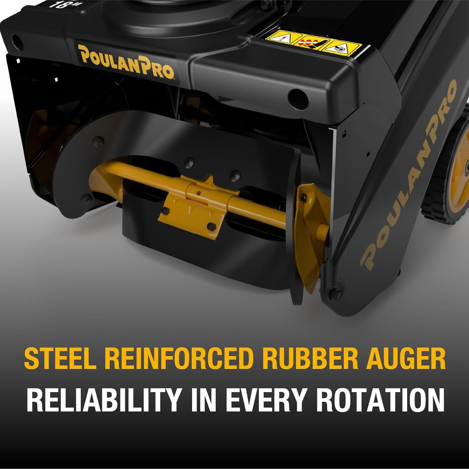 Poulan Pro PR180 18" 99cc Single-Stage Gas Snow Blower with Electric Start & 190° Remote Chute Control - Image 4