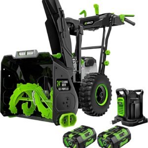 EGO POWER+ SNT2112 21" Cordless Snow Blower with Steel Auger – (2) 56V 5.0Ah Batteries & Dual-Port Charger