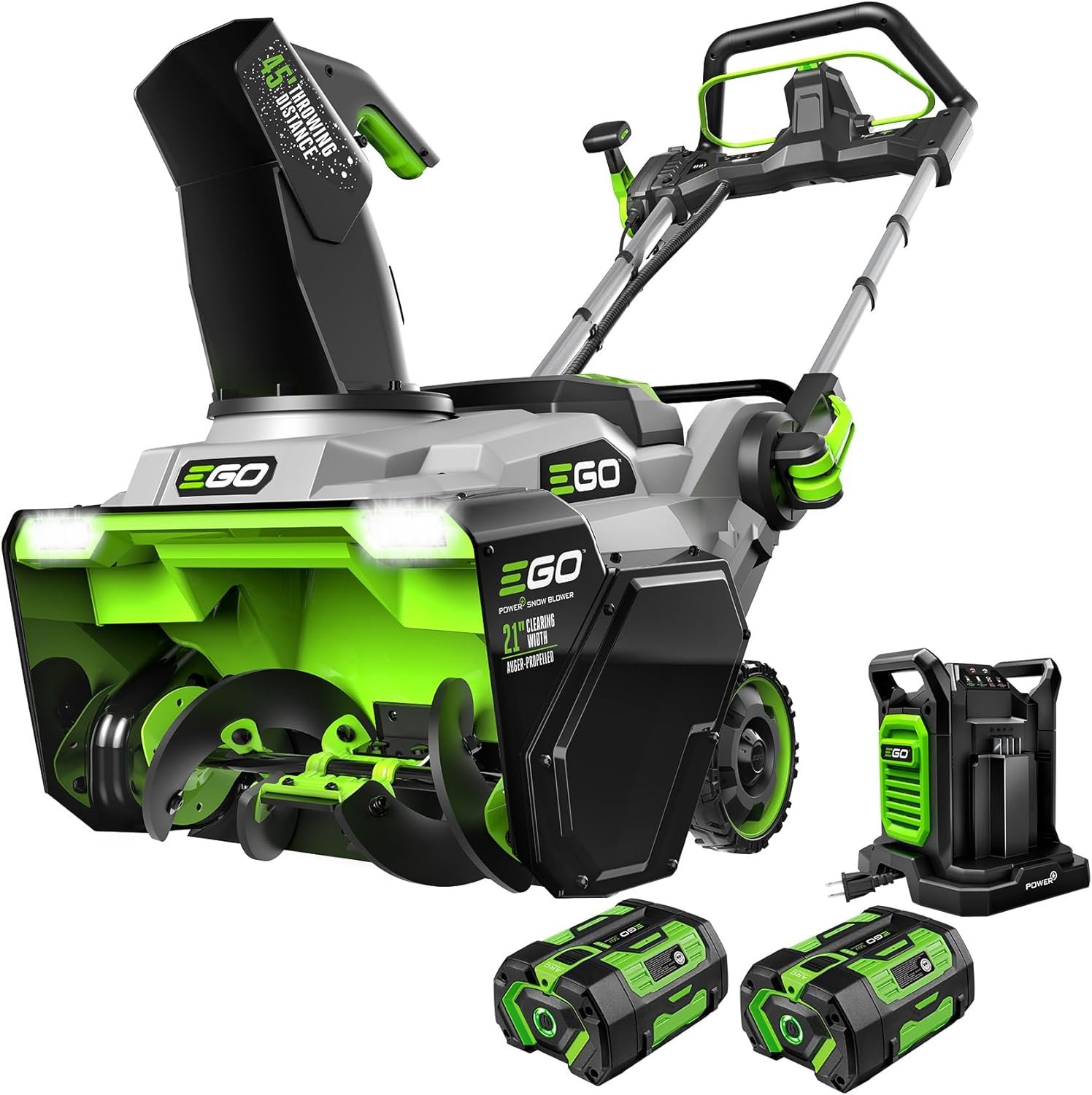 EGO Power+ SNT2122 21" Single-Stage Snow Blower with Peak Power, (2) 4Ah Batteries and 320W Charger Included - Image 8