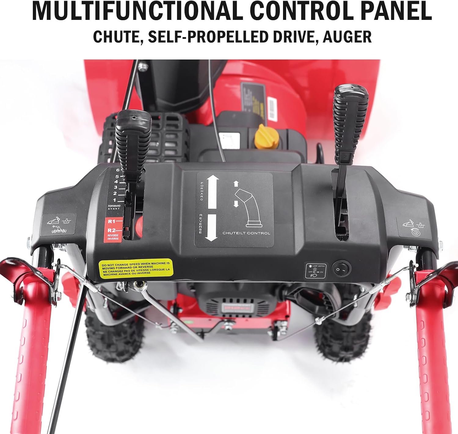 PowerSmart DB7108B 24" 212cc Two-Stage Self-Propelled Gas Snow Blower with Electric Start & Steel Auger - Image 7