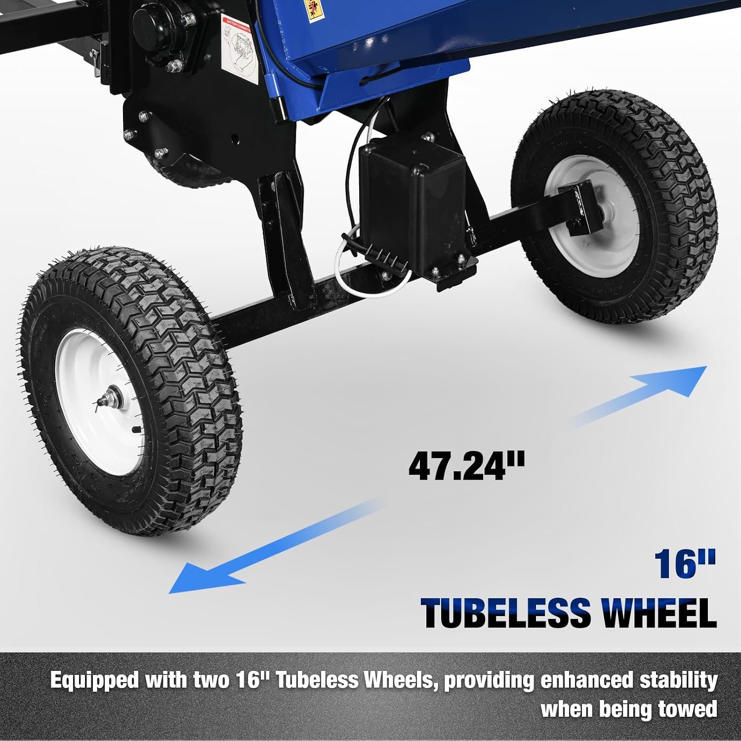 BILT HARD 6 Inch Gas Powered Wood Chipper with 420cc 15HP E-Start Engine, Towable Chipper Shredder Mulcher with 4 Wheels, Tow Bar, Dual Emergency Stop System - Image 6