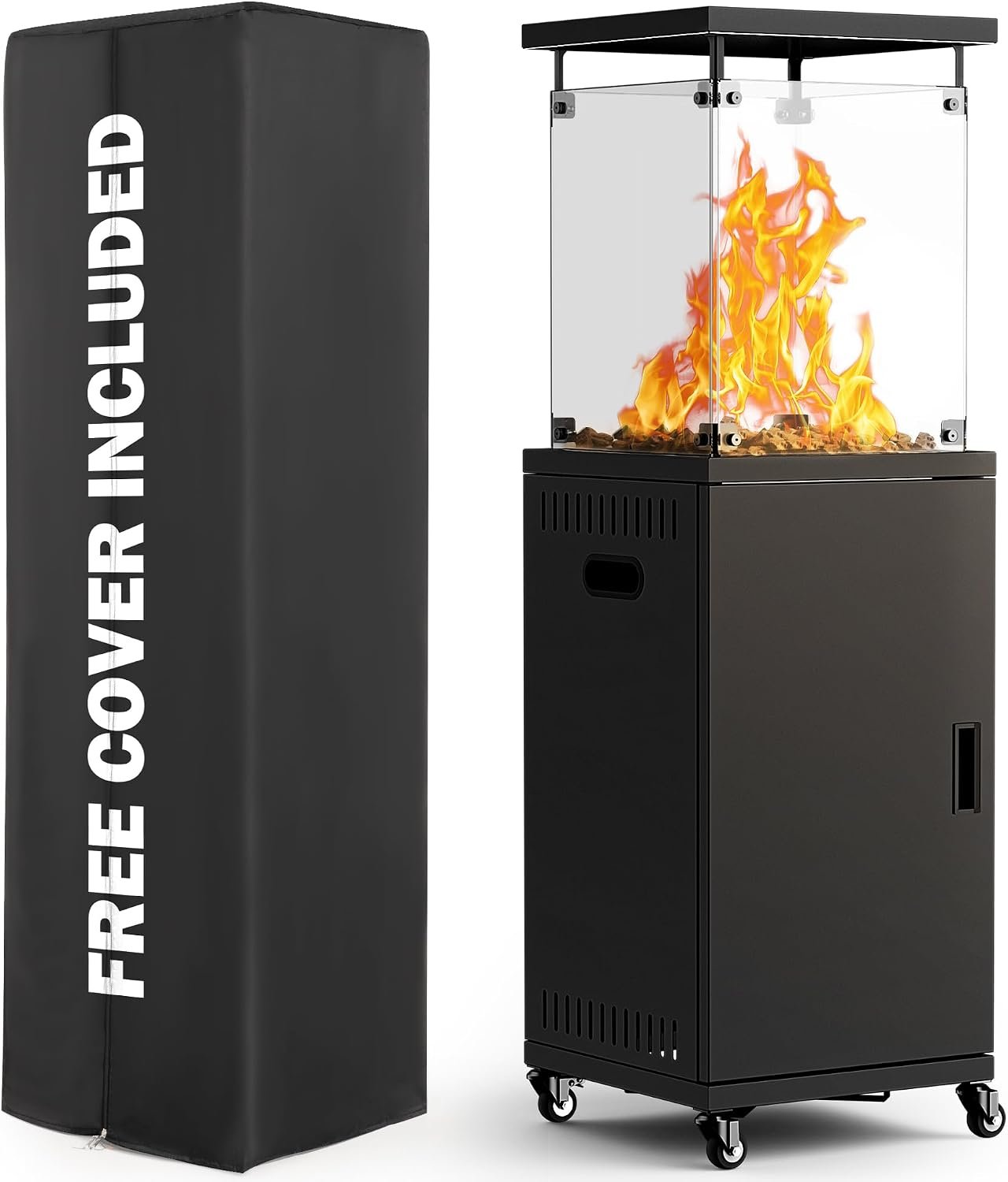 Pamapic 41,000 BTU Outdoor Propane Patio Heater – Inky
