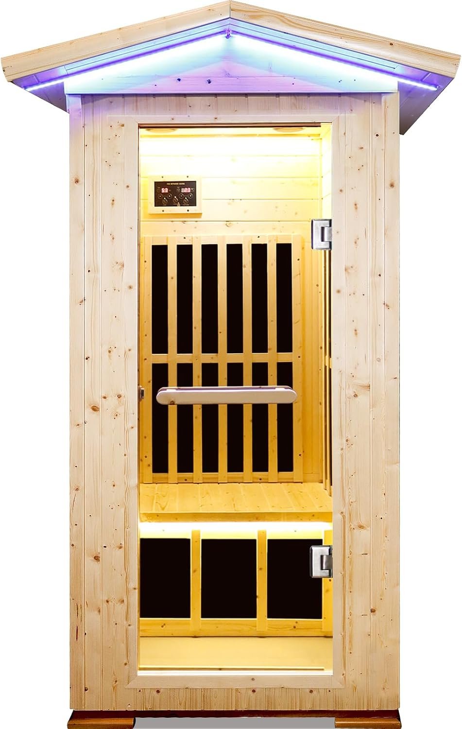 OUTEXER Far Infrared Sauna Home Sauna Spa Room Low-EMF Wood 1200W 120V - Image 9