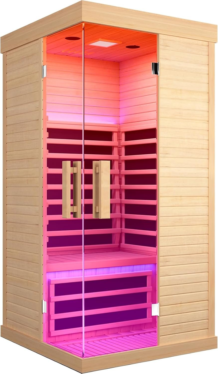 OUTEXER Far Infrared Sauna Home Sauna Spa Room Low-EMF Wood 1200W 120V