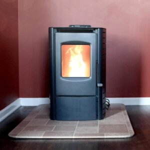 Cleveland Iron Works PS20W Small Pellet Stove – 24-Lb Hopper, Wi-Fi Smart Control, 800–1,200 Sq. Ft.