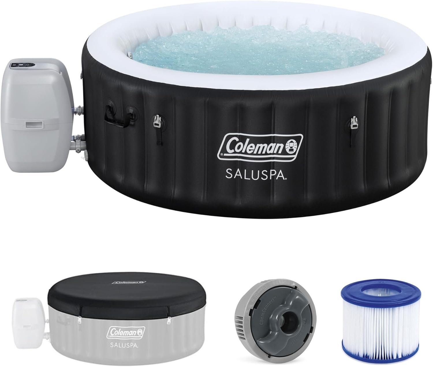 Coleman SaluSpa Miami Energy-Efficient AirJet 2-4 Person Inflatable Hot Tub - Image 9