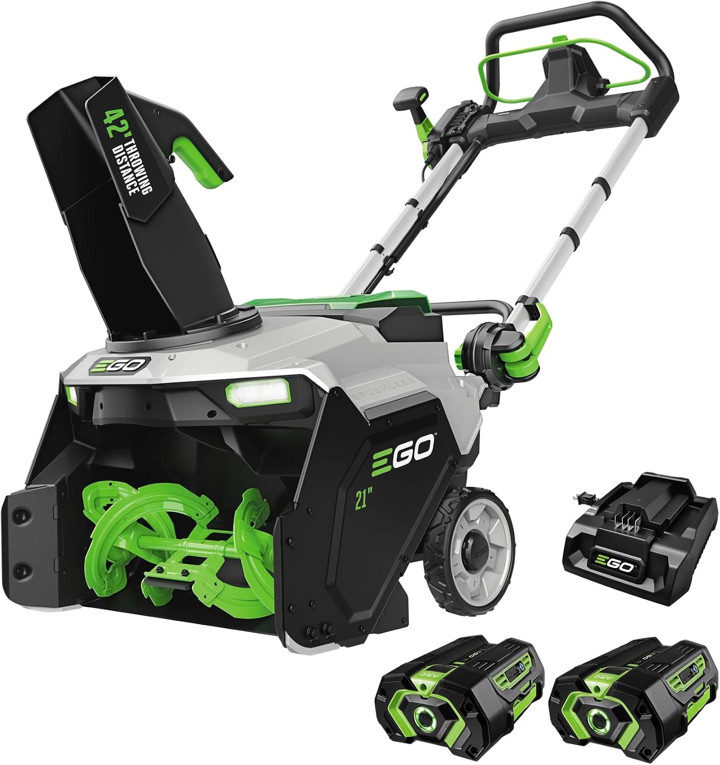 EGO Power+ SNT2122 21" Single-Stage Snow Blower with Peak Power, (2) 4Ah Batteries and 320W Charger Included - Image 10