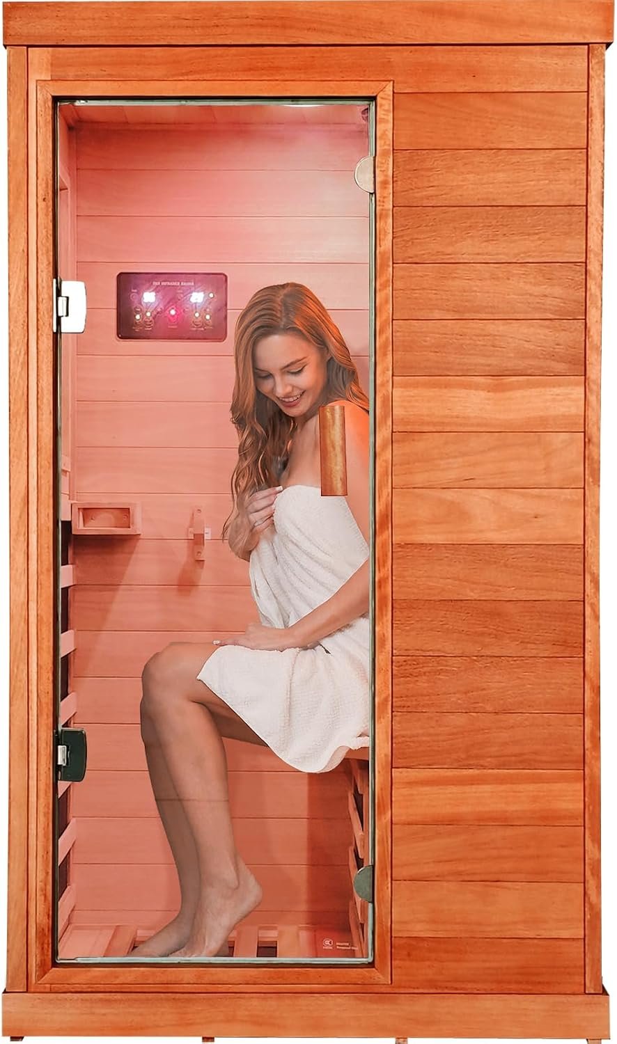 OUTEXER Far Infrared Sauna Home Sauna Spa Room Low-EMF Wood 1200W 120V - Image 15