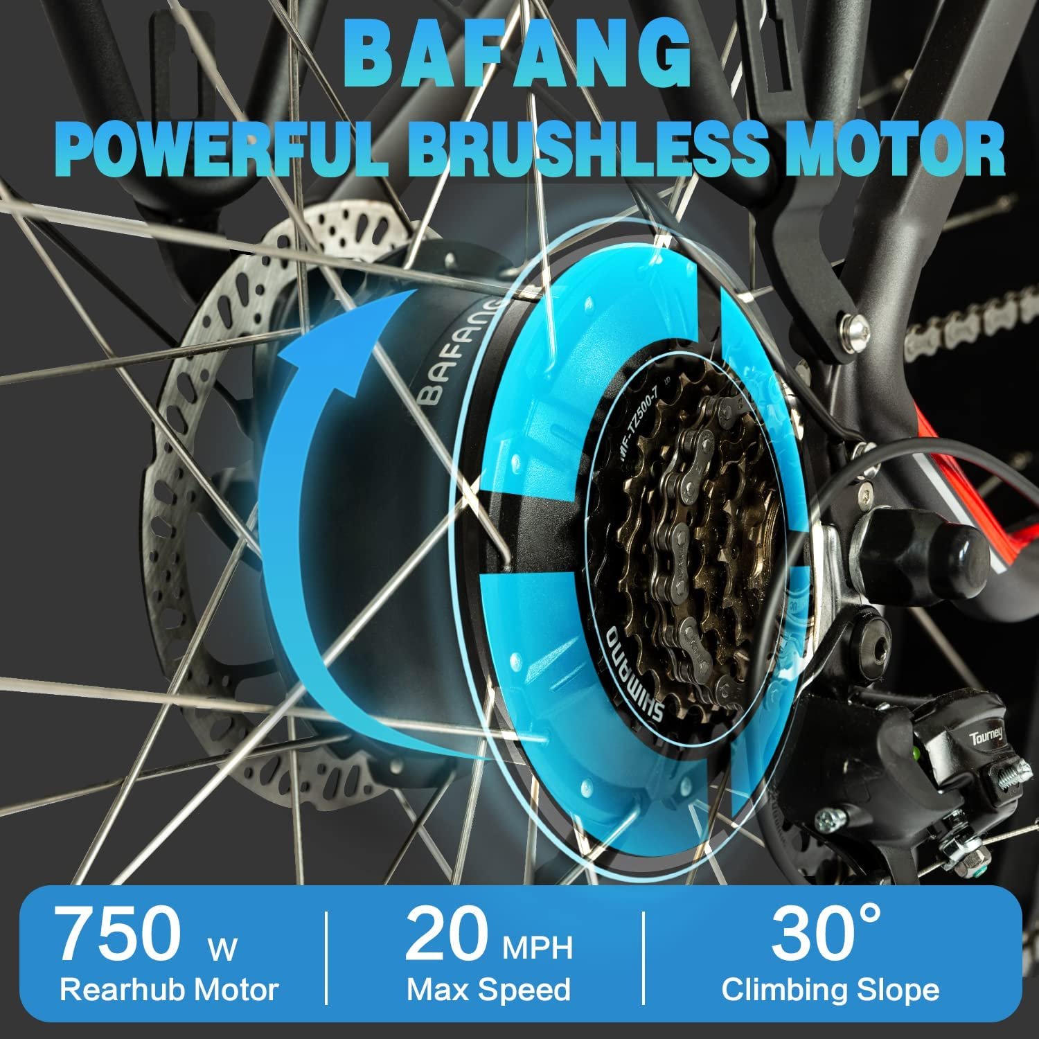 DWMEIGI Pegasus 48V/16Ah 750W Fat Tire Electric Bike - Image 13