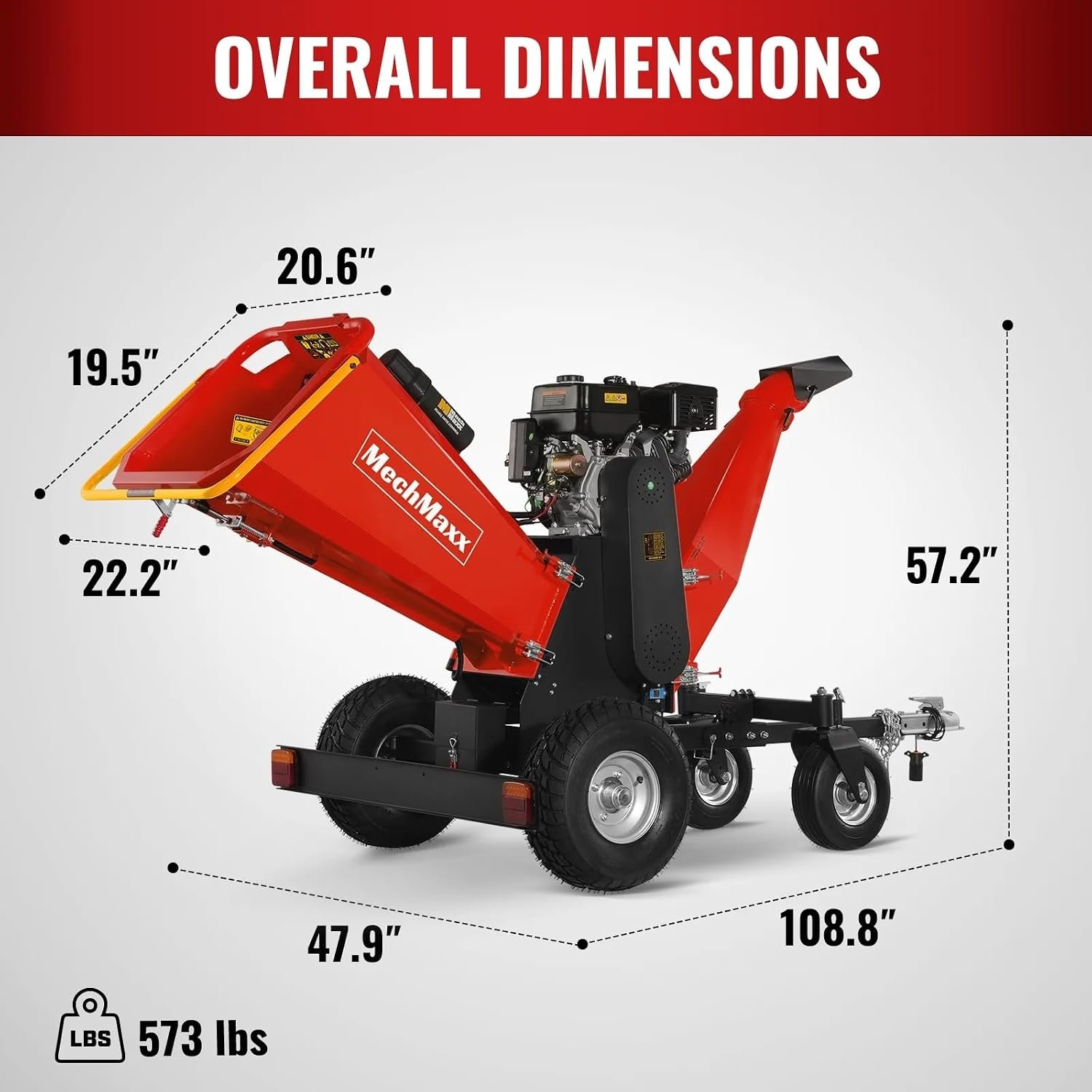 MechMaxx B150 6" ZONSEN 15HP Gas-Powered Wood Chipper - Image 5
