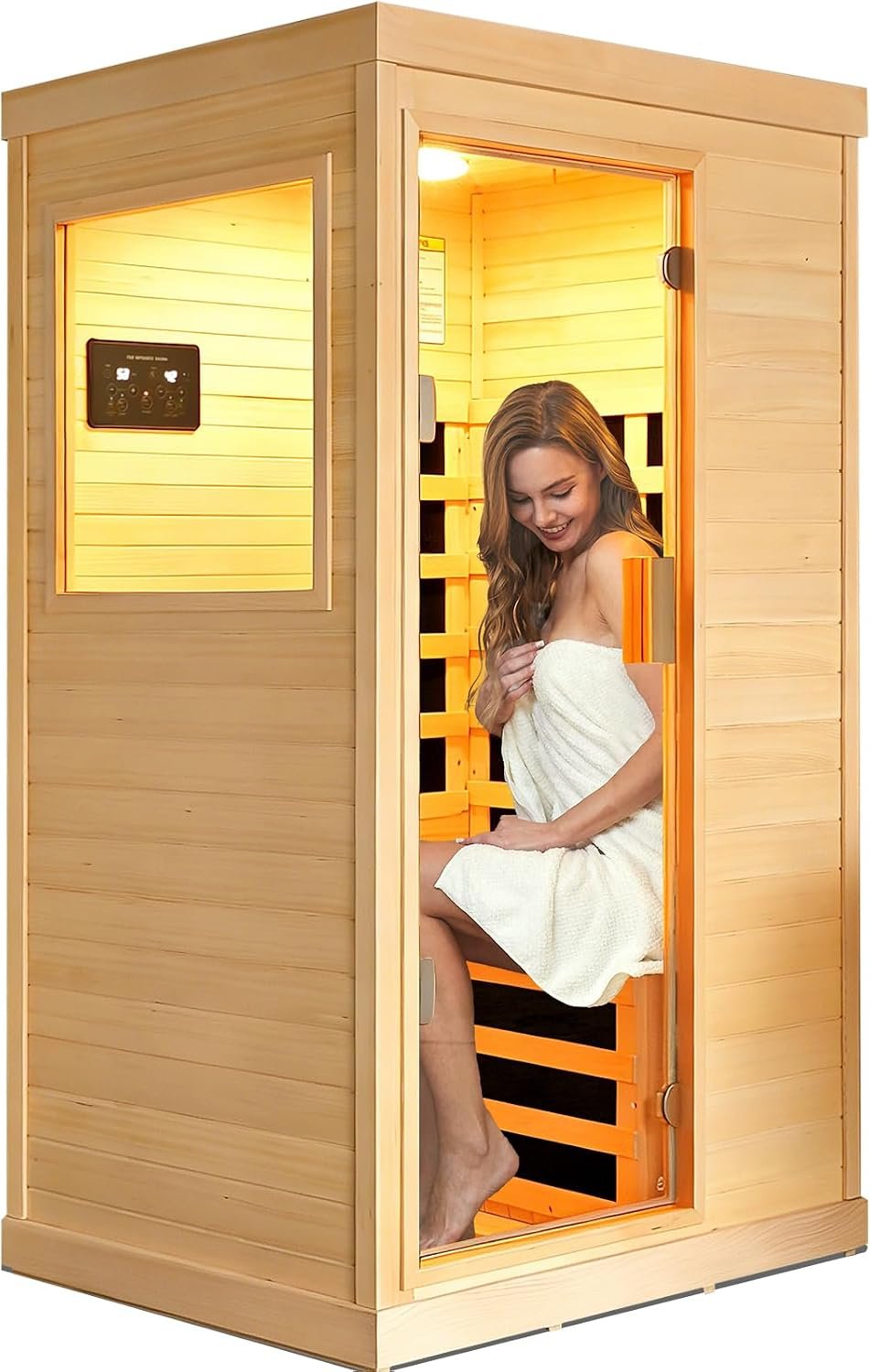 OUTEXER Far Infrared Sauna Home Sauna Spa Room Low-EMF Wood 1200W 120V - Image 14