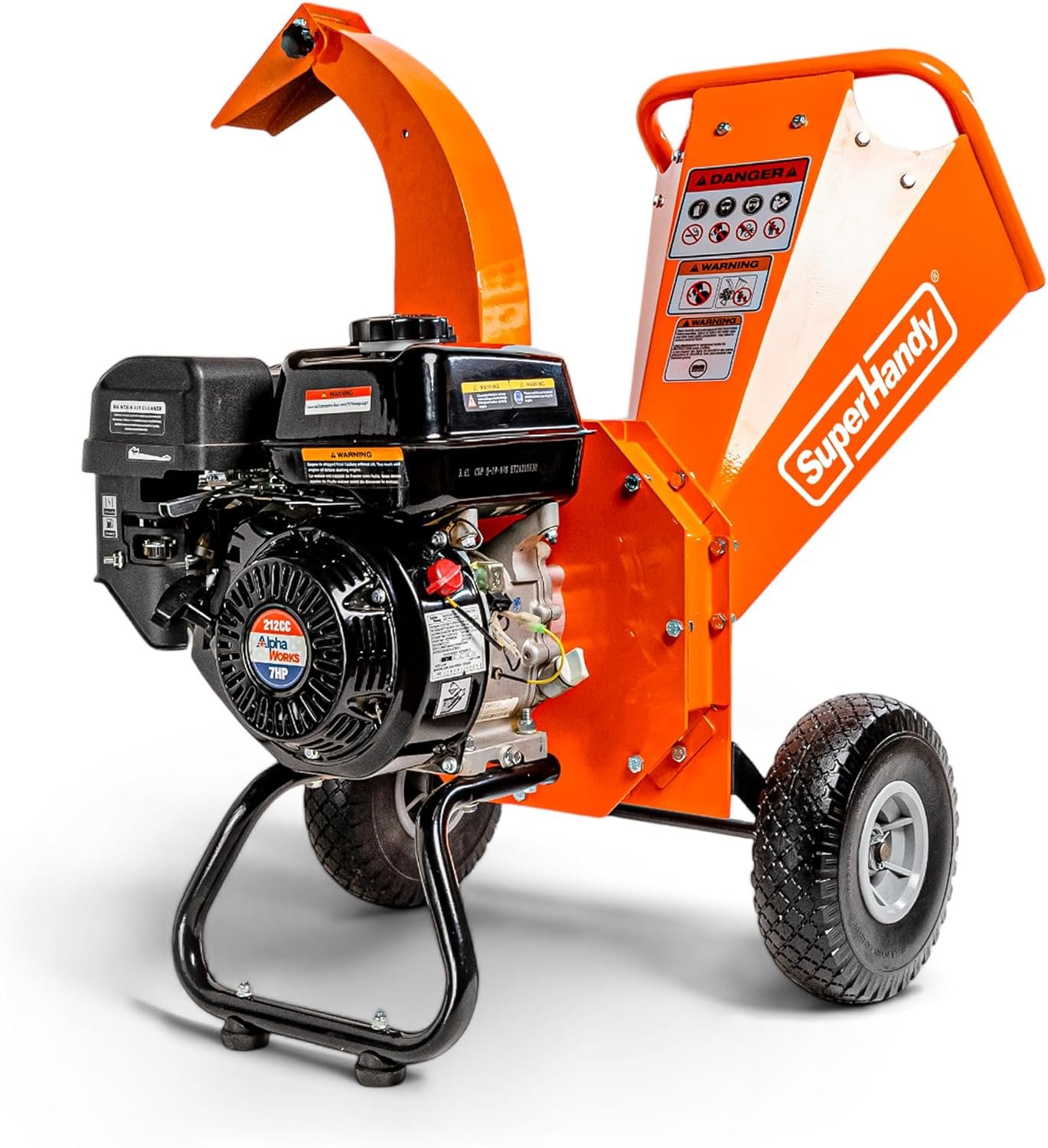 SuperHandy Mini 7HP 212cc Wood Chipper Shredder Mulcher