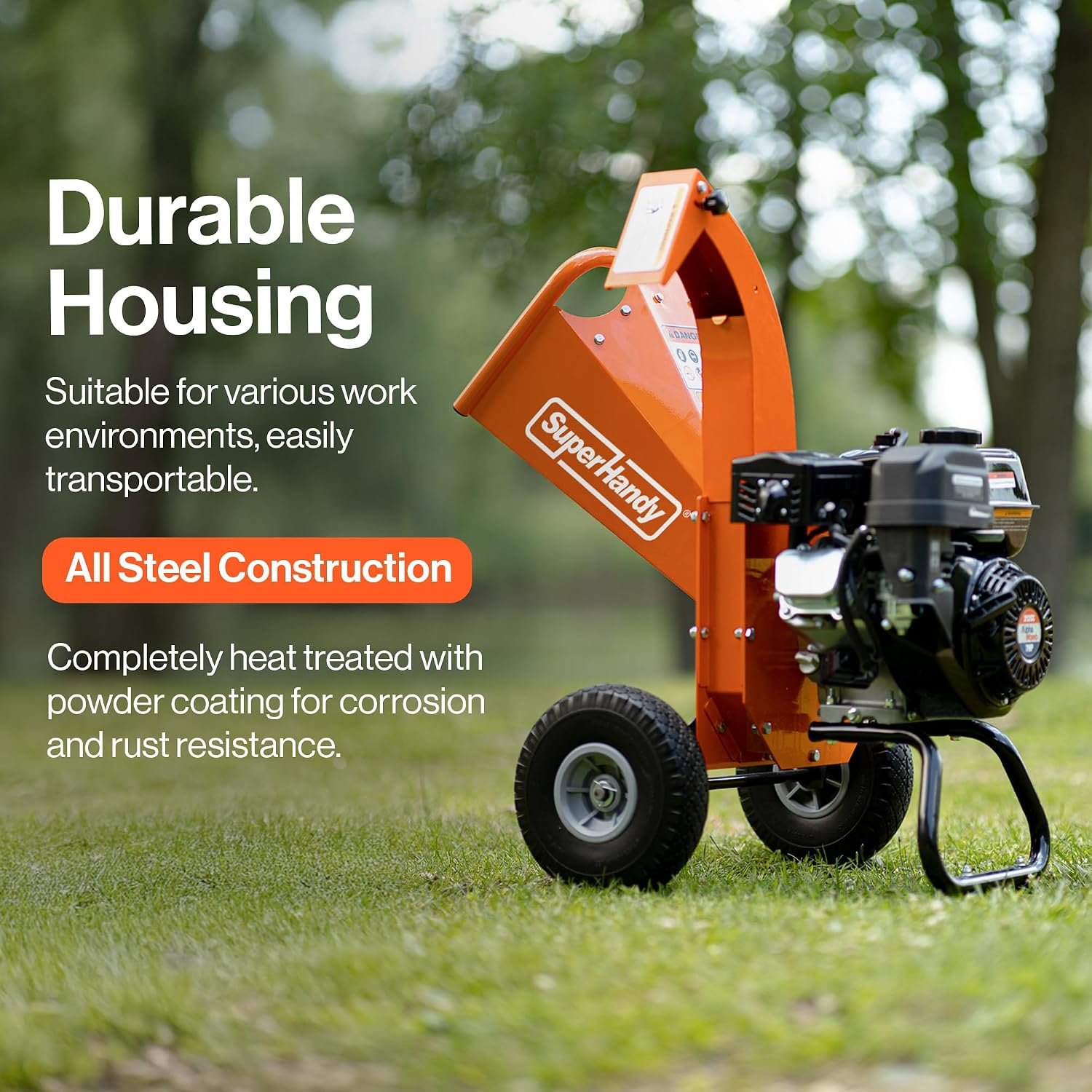 SuperHandy Mini 7HP 212cc Wood Chipper Shredder Mulcher - Image 4