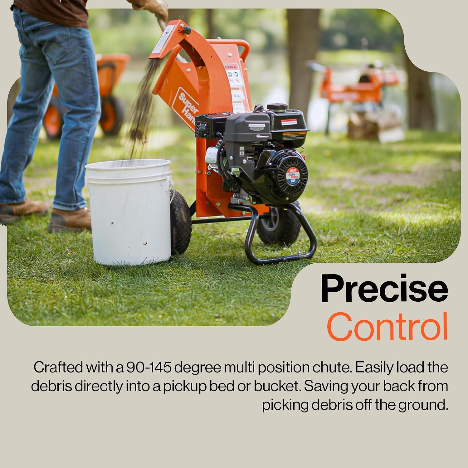 SuperHandy Mini 7HP 212cc Wood Chipper Shredder Mulcher - Image 5