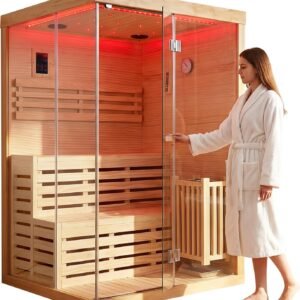 OUTEXER 2-3 Person Steam Sauna Traditional Saunas 240V 3KW Home Spa Room