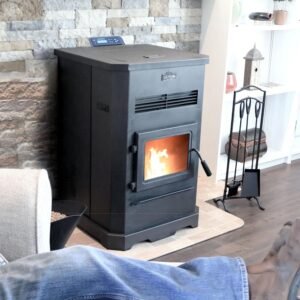Cleveland Iron Works PS130W Large Pellet Stove – 130 lb. Hopper