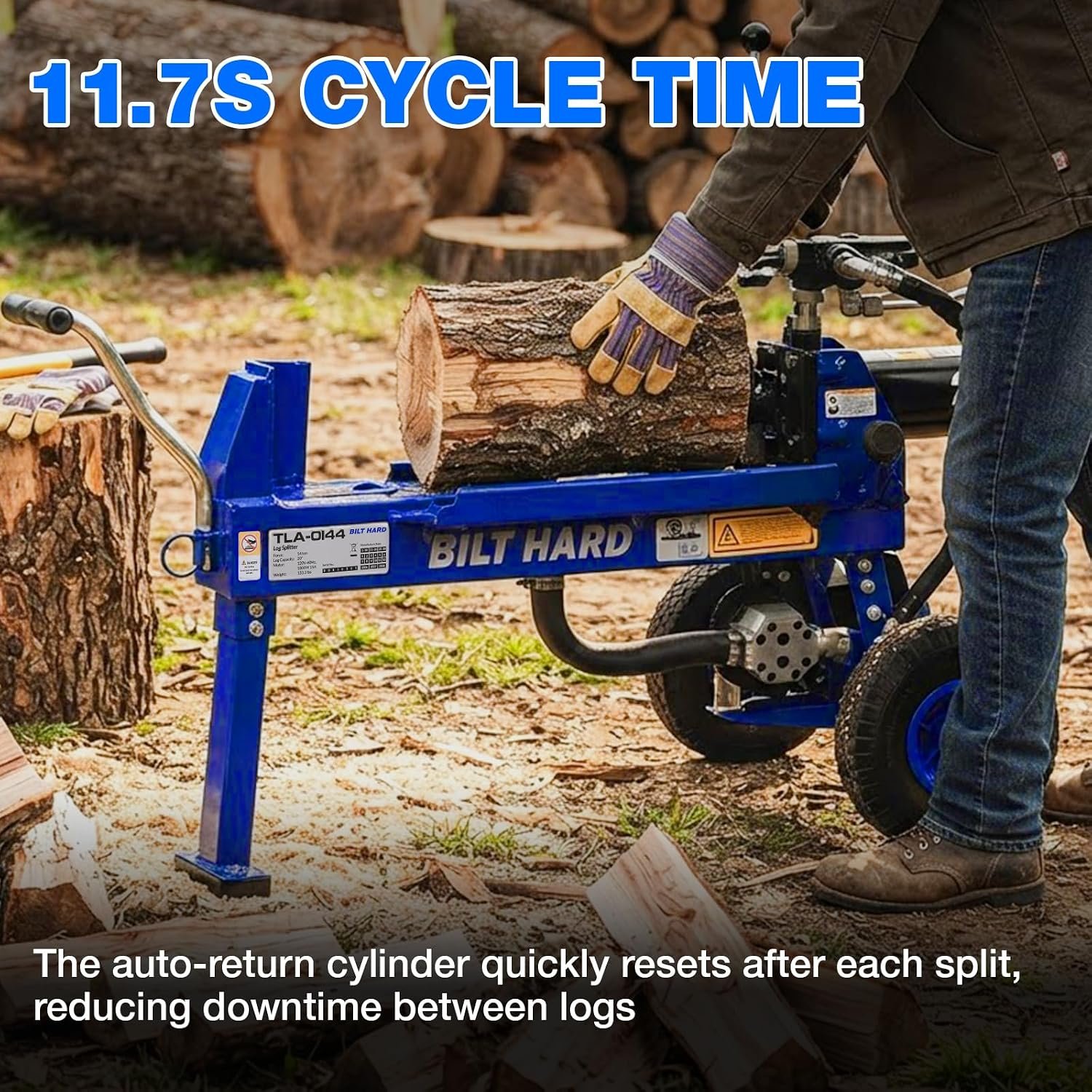 BILT HARD 27-Ton Towable Gas Log Splitter - Image 5