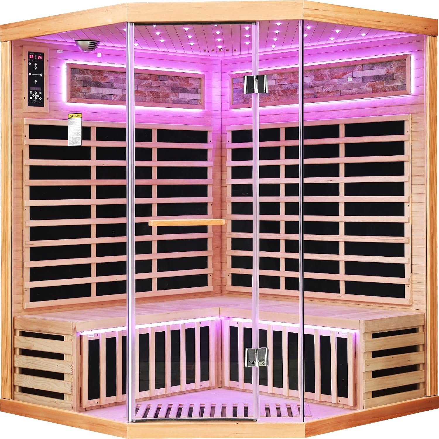 OUTEXER Far Infrared Sauna Home Sauna Spa Room Low-EMF Wood 1200W 120V - Image 33