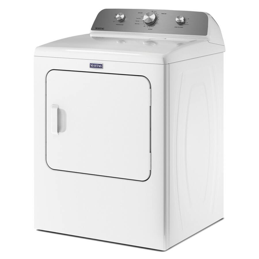 Maytag - 7.0 Cu. Ft. Electric Dryer with Wrinkle Prevent - White