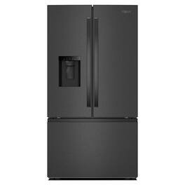 Whirlpool - 36 in. Wide 30 cu. ft. French Door Bottom Freezer Refrigerator with More space with Family-Sized Capacity - Black Stainless Steel