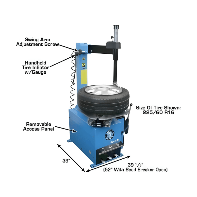 Atlas TC221 Rim-Clamp Tire Changer – 110V - Image 2