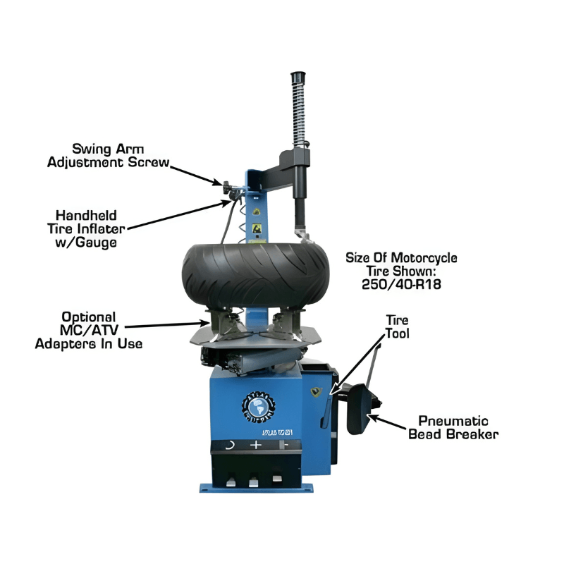 Atlas TC221 Rim-Clamp Tire Changer – 110V - Image 4