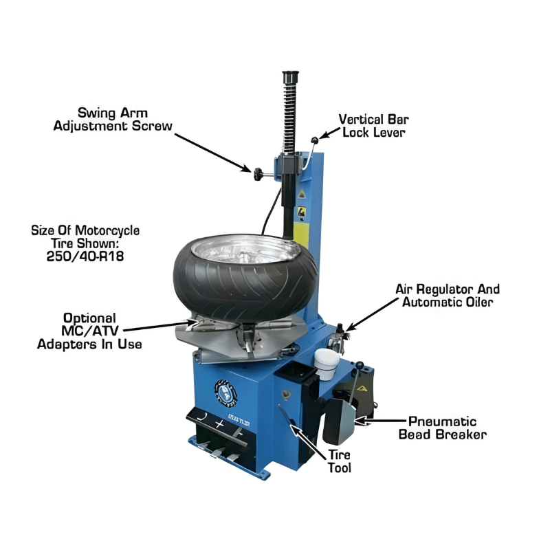 Atlas TC221 Rim-Clamp Tire Changer – 110V - Image 5