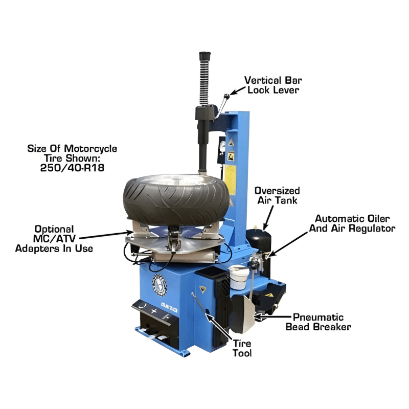 Atlas TC229 Tire Changer with WB41 Computerized Wheel Balancer – Combo 5 - Image 6