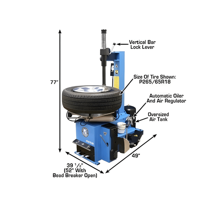 Atlas TC229 Tire Changer with WB41 Computerized Wheel Balancer – Combo 5 - Image 5