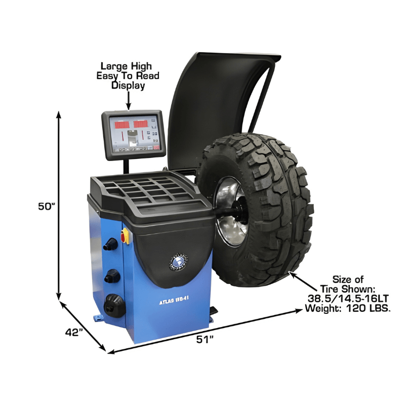 Atlas TC229 Tire Changer with WB41 Computerized Wheel Balancer – Combo 5 - Image 25