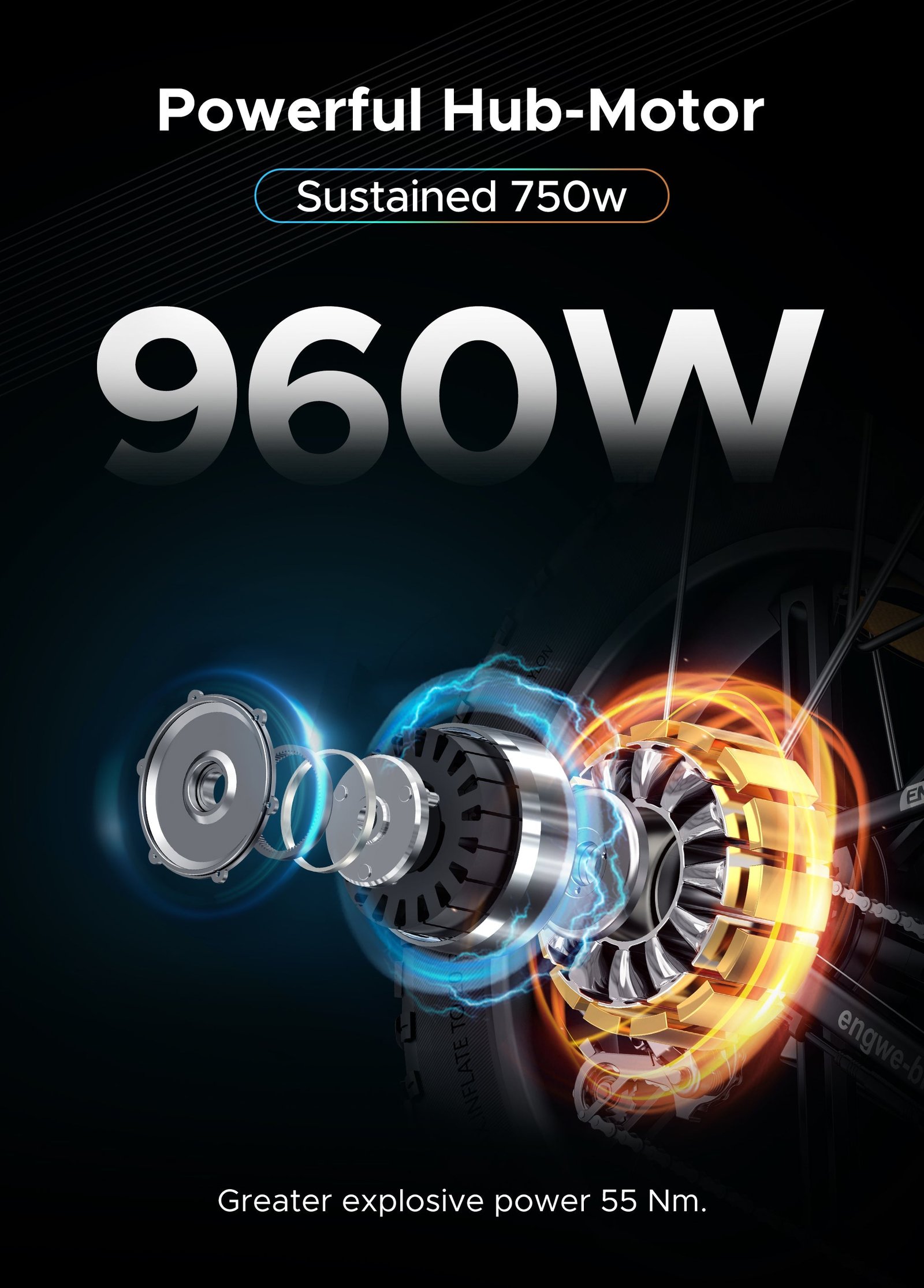 ENGWE EP-2 Pro 48V/13Ah 750W Electric Bike - Image 16