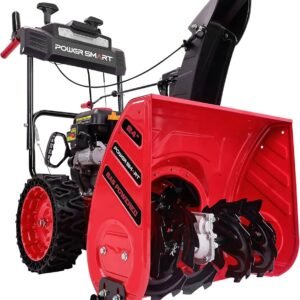 PowerSmart DB7108B 24" 212cc Two-Stage Self-Propelled Gas Snow Blower with Electric Start & Steel Auger