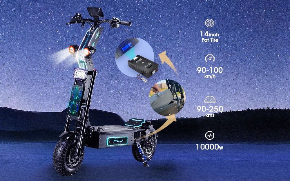 Obarter D5 Electric Scooter - 5000W, 70km/h Max Speed, Removable Battery - Image 37