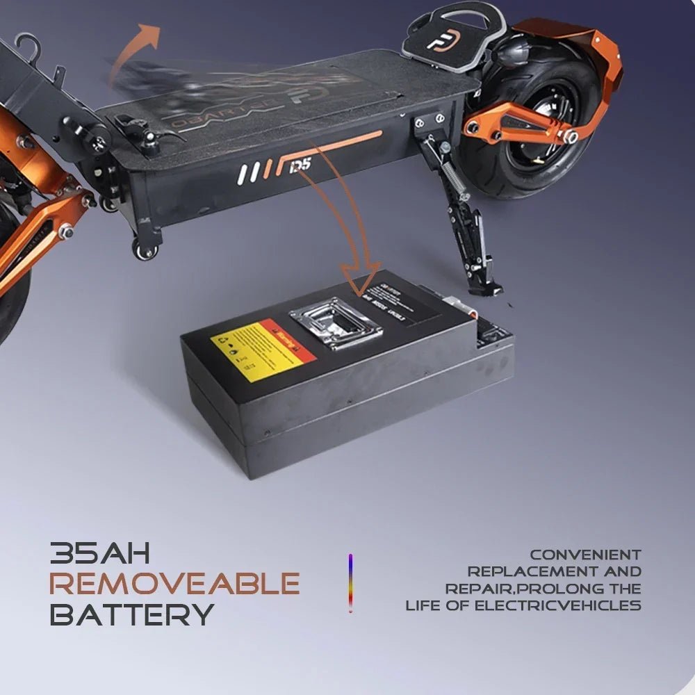Obarter D5 Electric Scooter - 5000W, 70km/h Max Speed, Removable Battery - Image 6