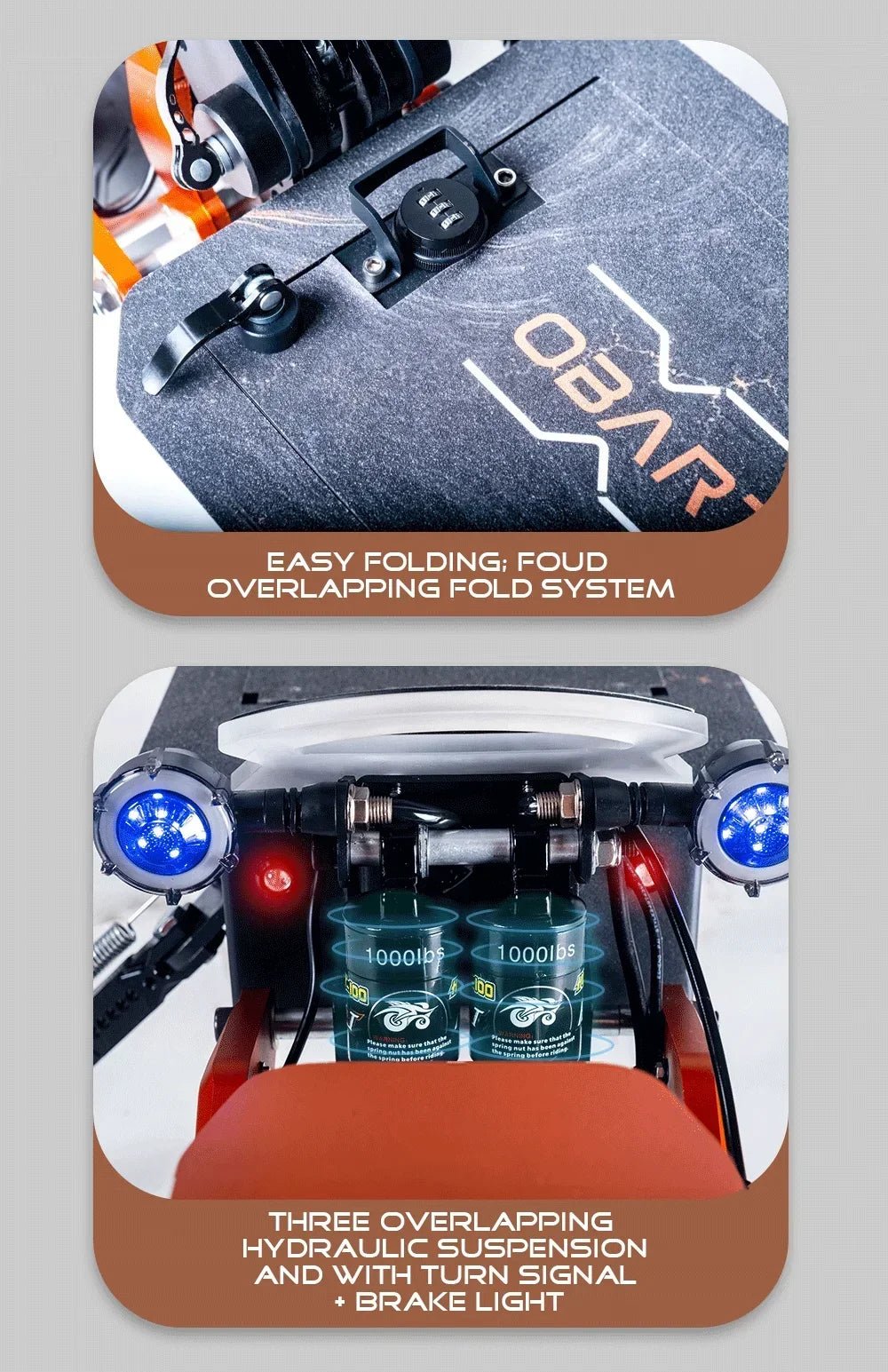 Obarter D5 Electric Scooter - 5000W, 70km/h Max Speed, Removable Battery - Image 20