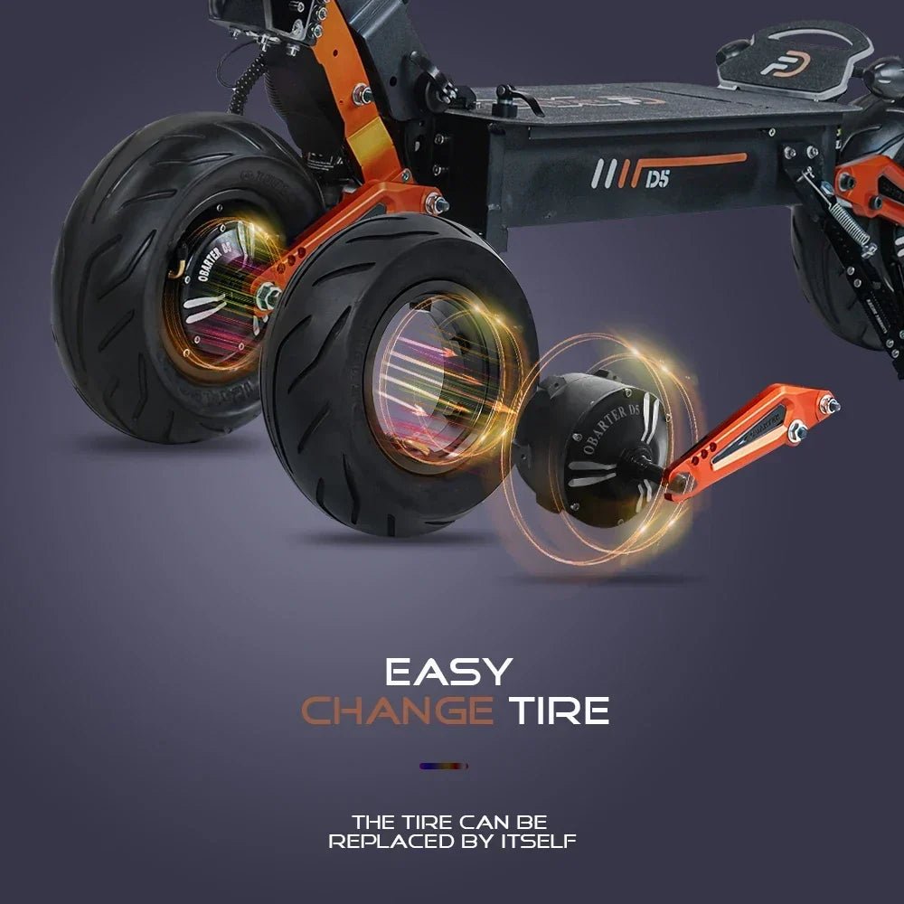 Obarter D5 Electric Scooter - 5000W, 70km/h Max Speed, Removable Battery - Image 5