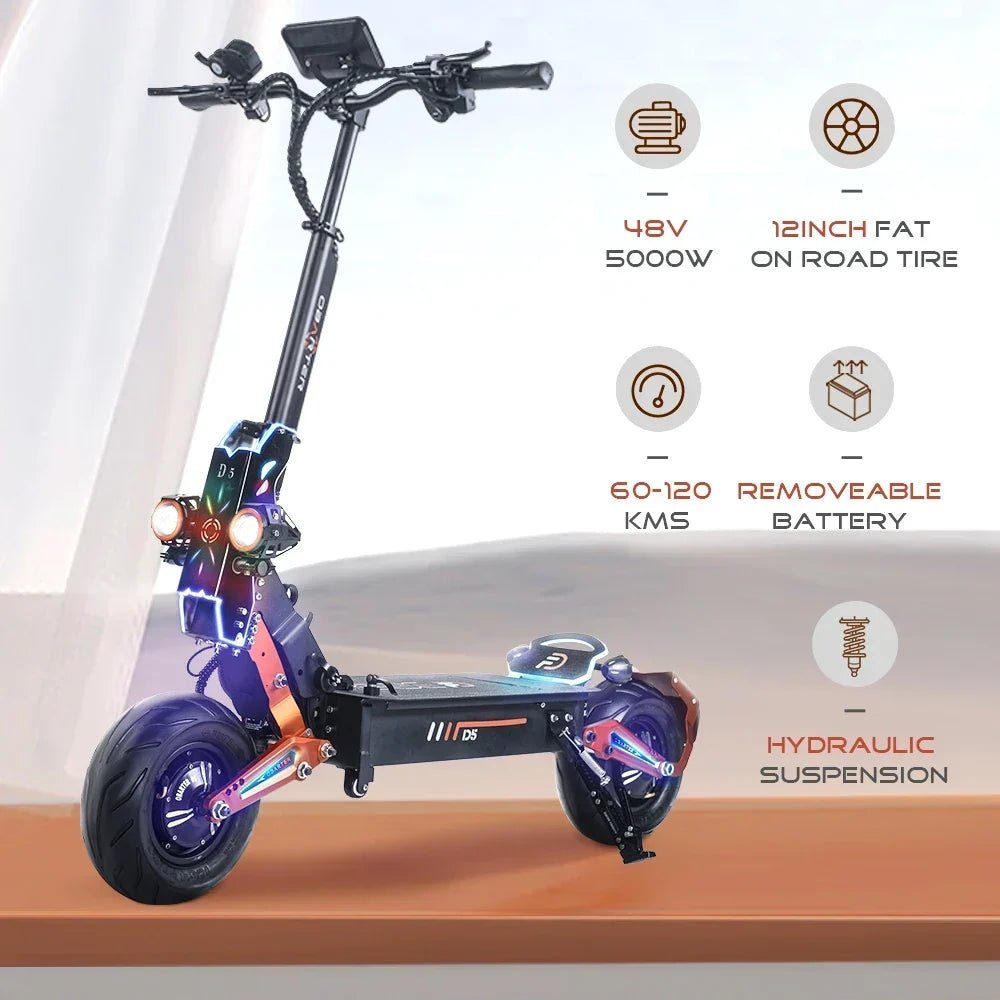 Obarter D5 Electric Scooter - 5000W, 70km/h Max Speed, Removable Battery - Image 2