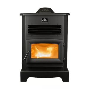 US Stove US5522-W Pellet Stove – 3,000 Sq. Ft., 33,000 BTU, 170-Lb Hopper, Wi-Fi & Bluetooth