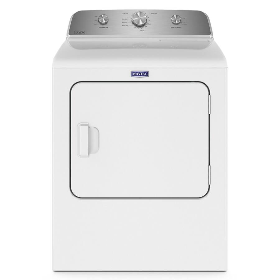 Maytag - 7.0 Cu. Ft. Electric Dryer with Wrinkle Prevent - White