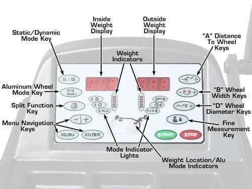 Atlas WB11 Self-Calibrating Computer Wheel Balancer - Image 11