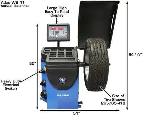 Atlas WB11 Self-Calibrating Computer Wheel Balancer - Image 9