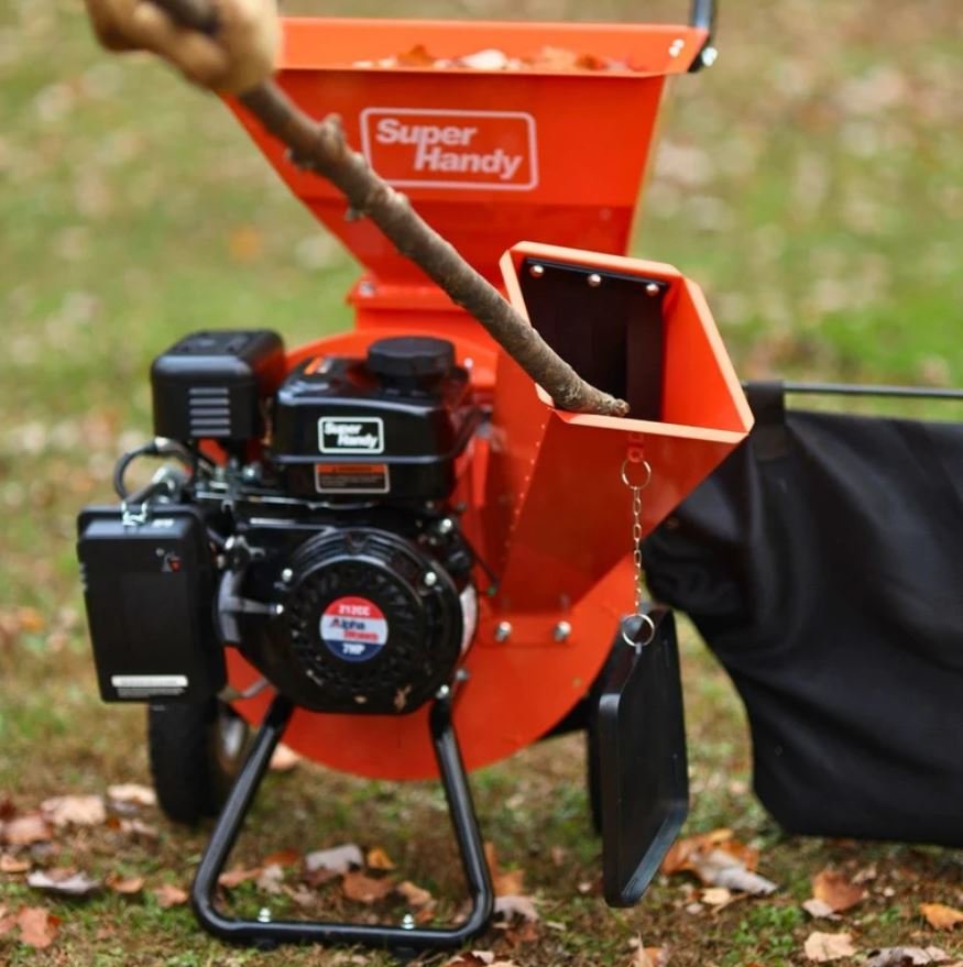 SuperHandy Wood Chipper Shredder Mulcher Heavy Duty 7HP 212cc Gas Engine - Image 5