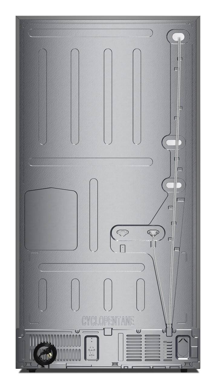 KitchenAid - 36 in. Wide 30 cu. ft. French Door Refrigerator with Exterior Water and Ice - Black Ore